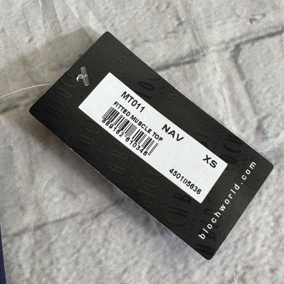 Bloch Mens Fitted Tank Size XS NWT - Picture 4 of 9